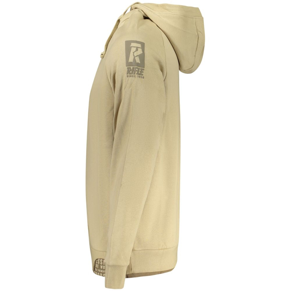 Rifle Beige Cotton Men's Sweatshirt