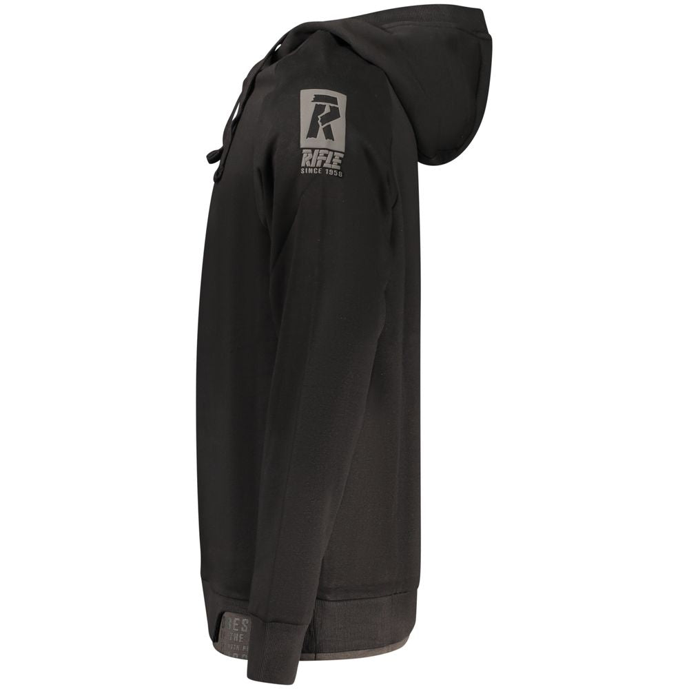 Rifle Black Cotton Men's Sweatshirt