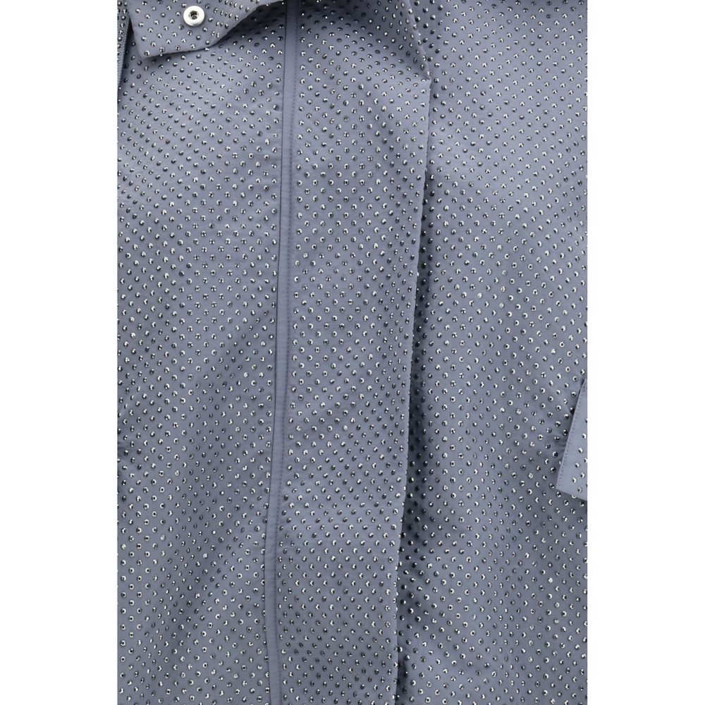 PINKO Light Blue Polyester Shell Jacket