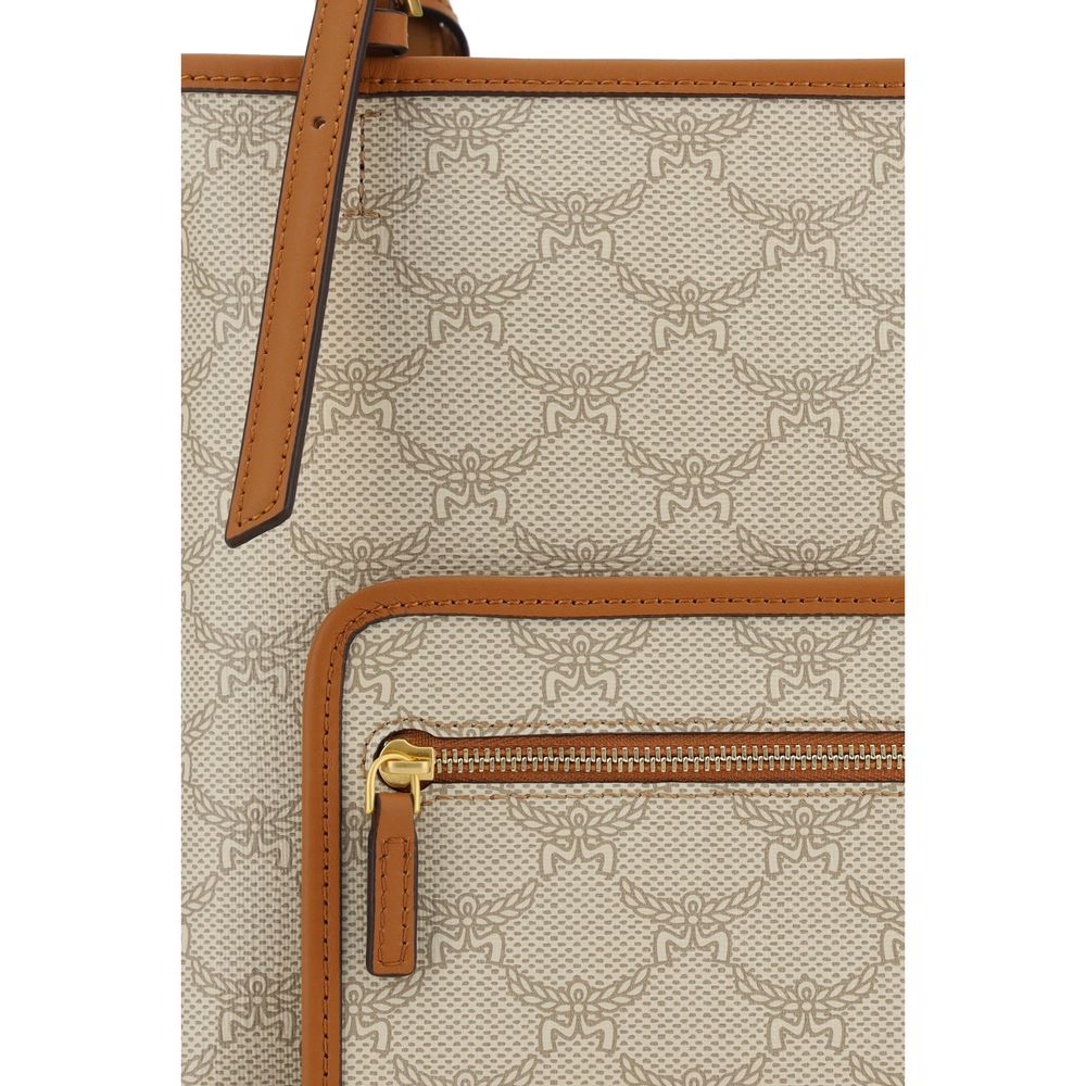 MCM Brown Polyester Shoulder Bag