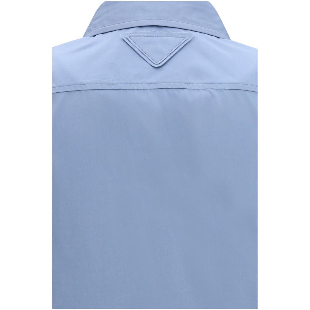 Prada Blue Cotton Dress Shirt