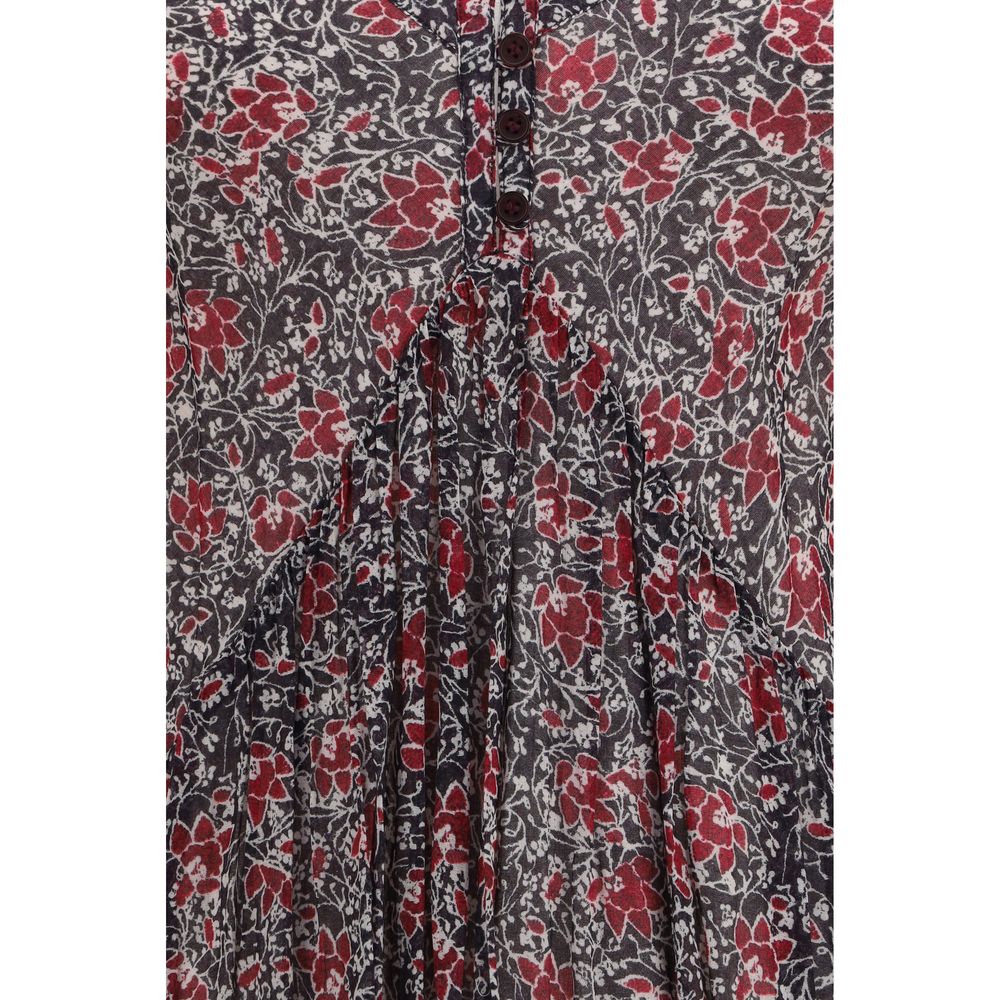 Marant Etoile Multicolor Cotton Casual Dress