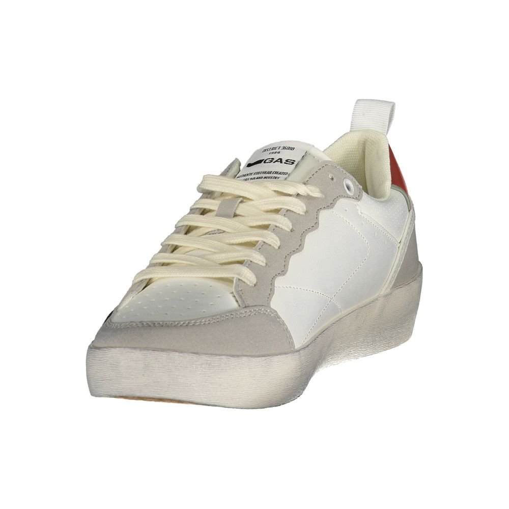 Gas White Polyurethane Men Sneaker