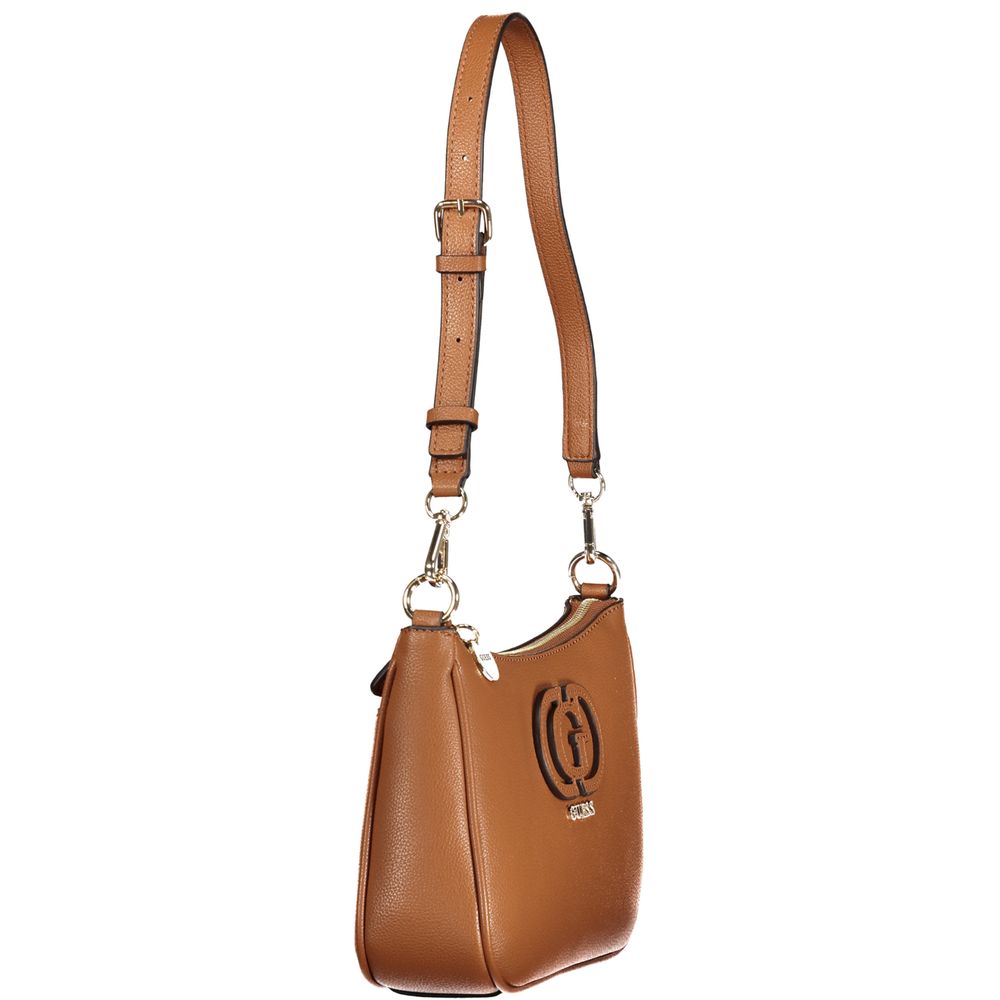 Guess Jeans Marrone Polyurethane Women Handbag