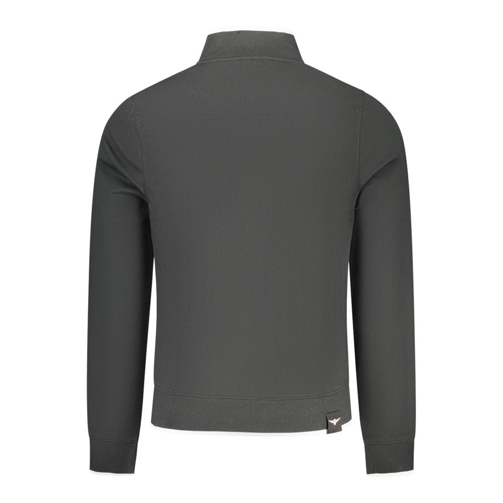 Accademia Militare Black Cotton Mens Sweatshirt