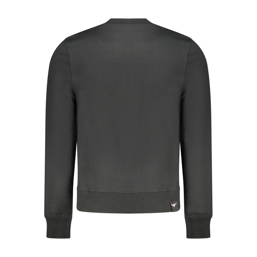 Accademia Militare Black Cotton Mens Sweatshirt