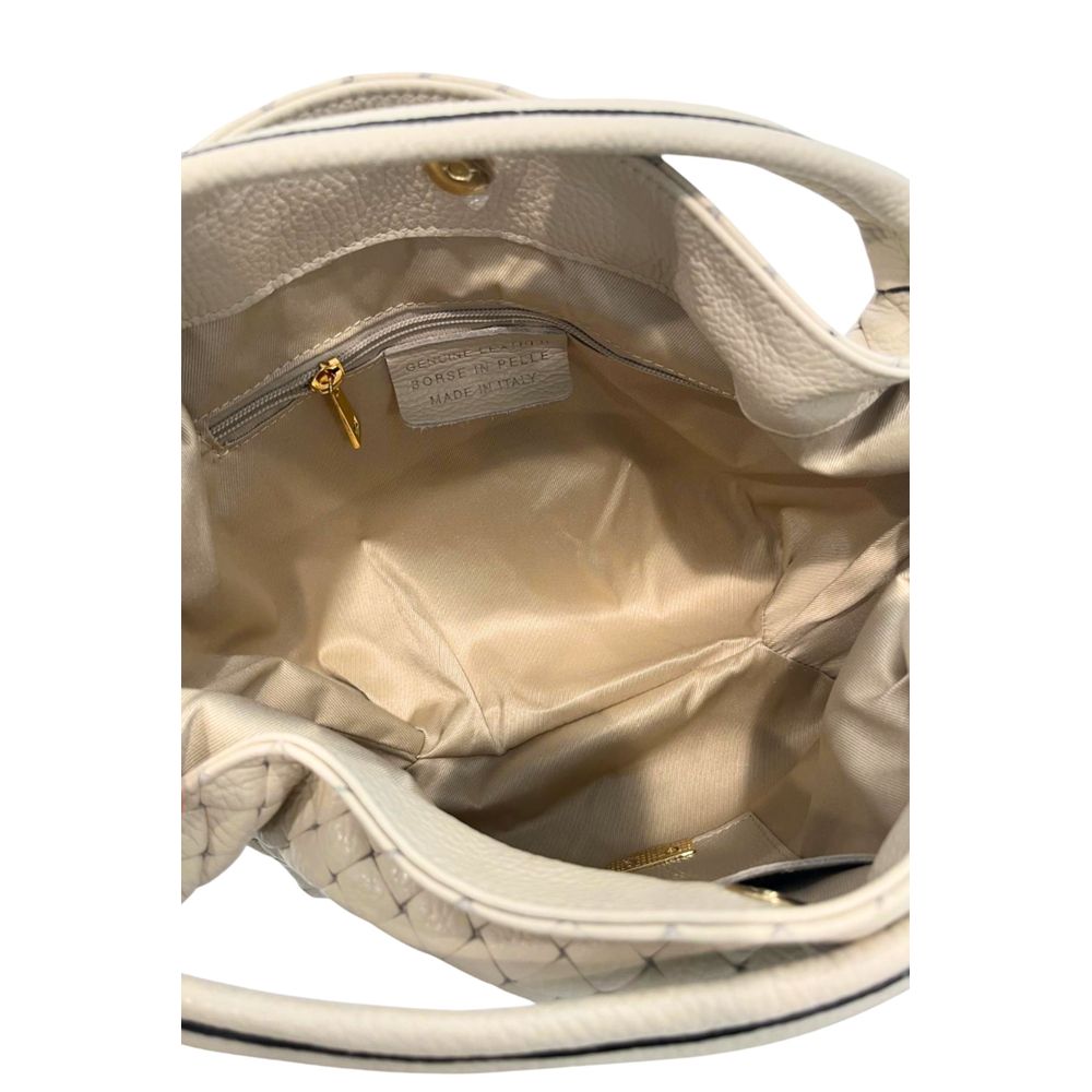 Baldinini Trend Beige Cowhide Shoulder Bag