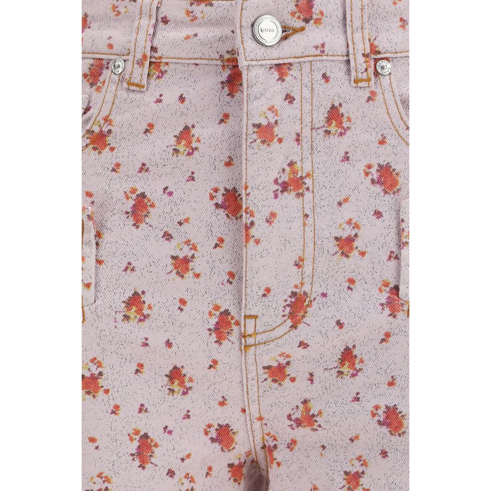 Ganni Multicolor Cotton Casual Pants