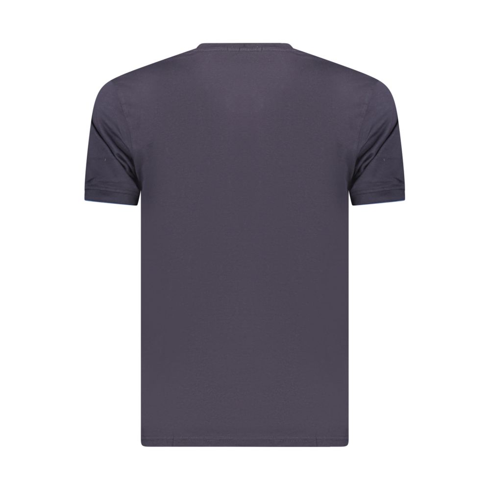Coveri Moving Blue Cotton Mens TShirt