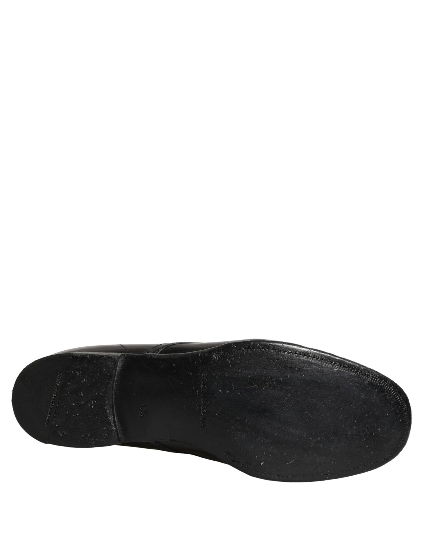Dolce & Gabbana Black Leather Lace Up Derby Dress Formal Shoes