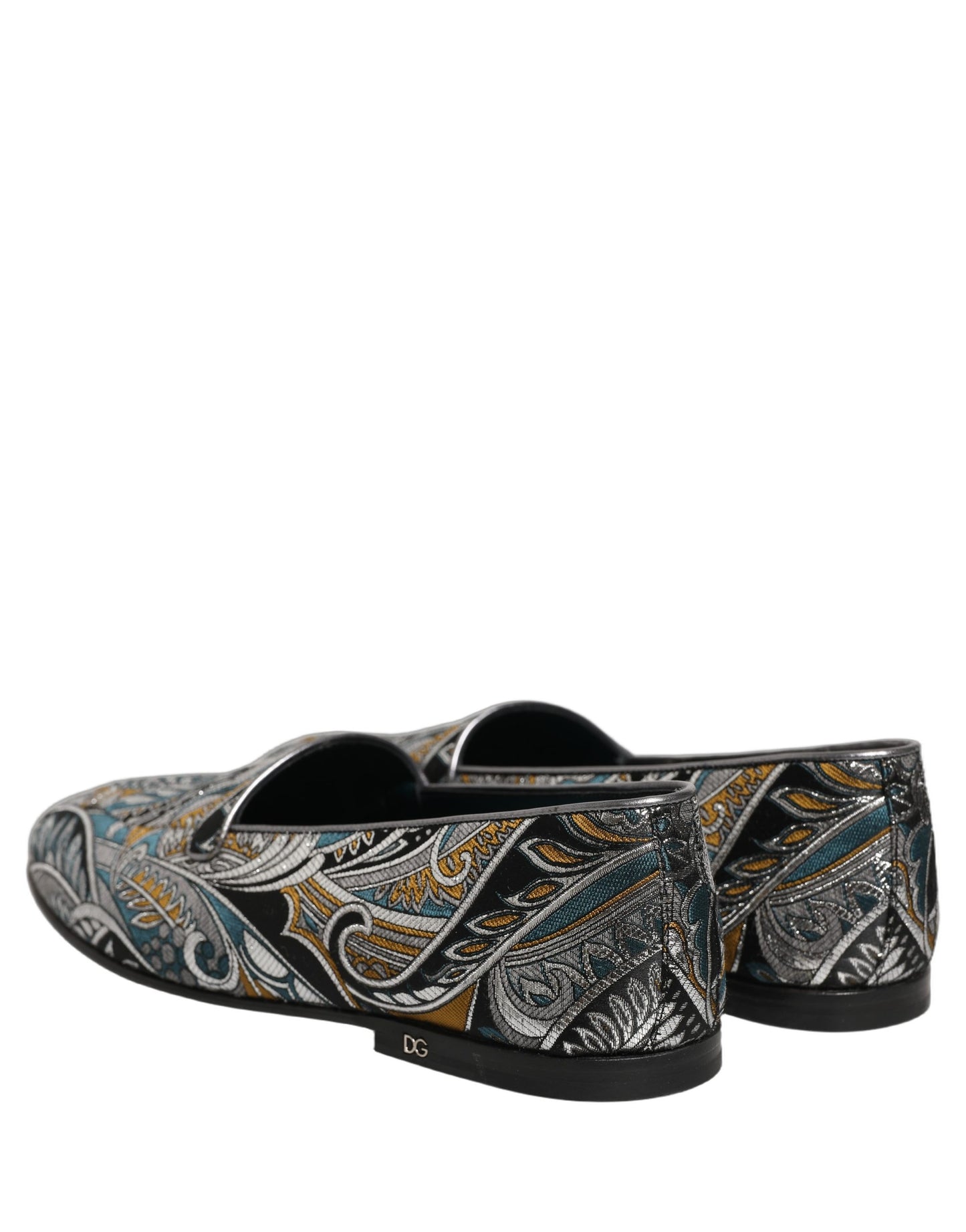Dolce & Gabbana Multicolor Paisley Brocade Men Loafers Shoes