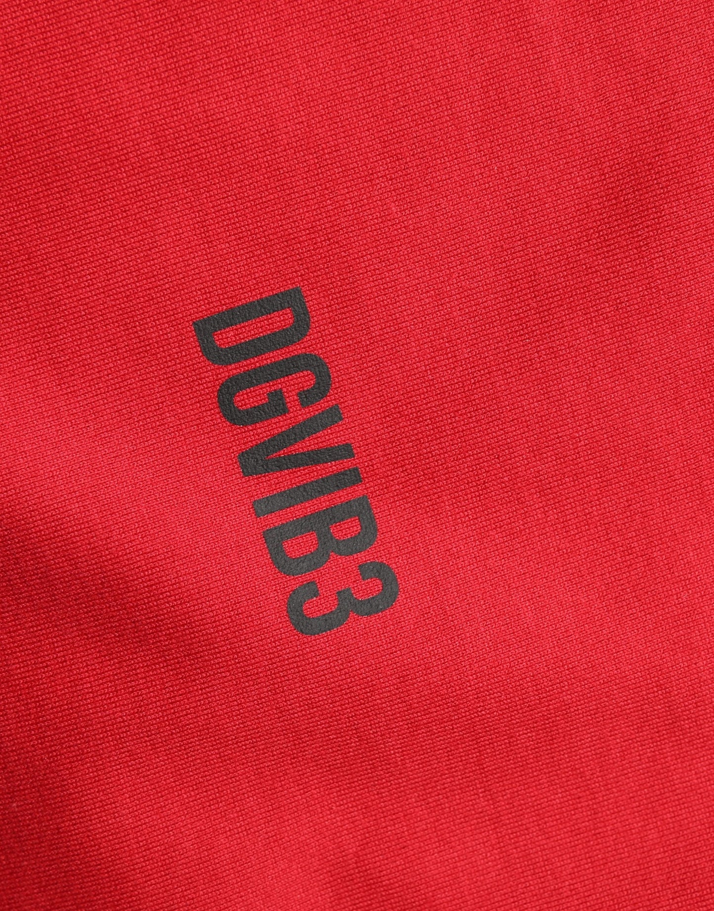 Dolce & Gabbana Red Cotton Graphic Print Crew Neck T-shirt