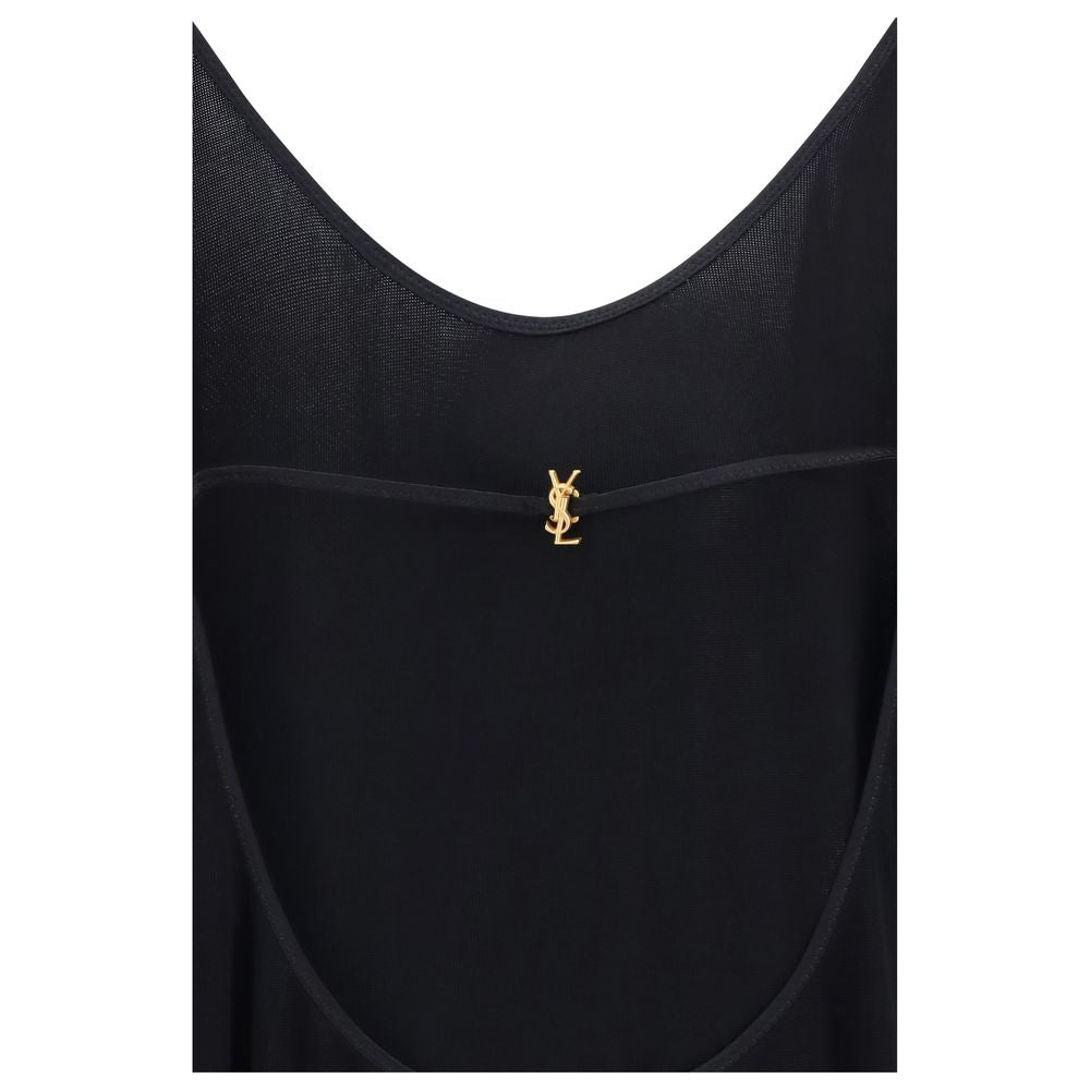 Saint Laurent Black Viscose Cocktail Dress