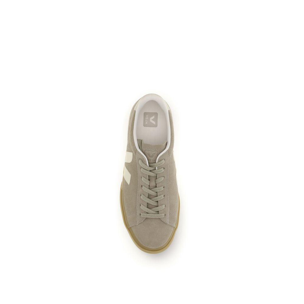 Veja Beige Calf Leather Bos Taurus Low Top Sneakers