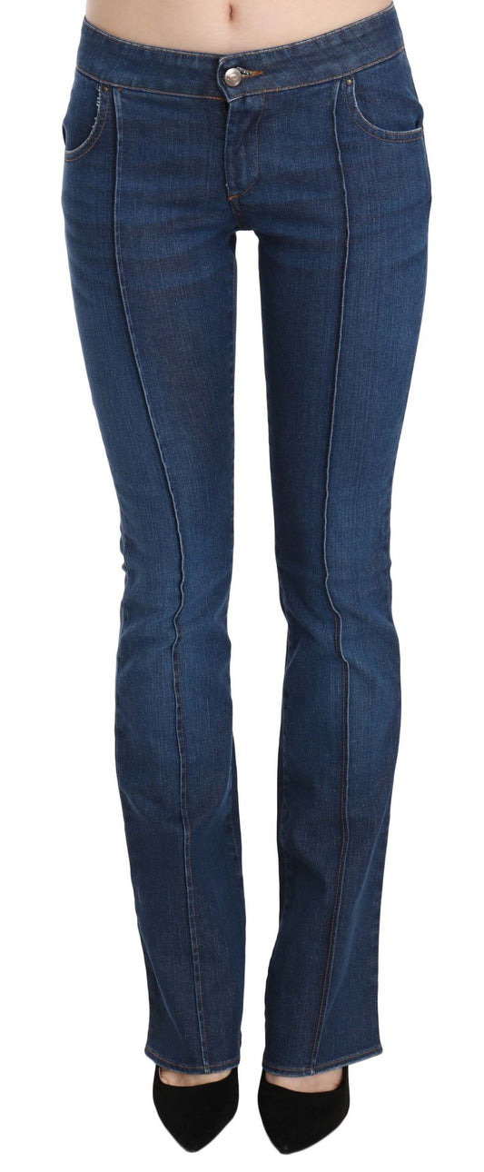 Pantalon en denim boot cut bleu délavé Just Cavalli Chic