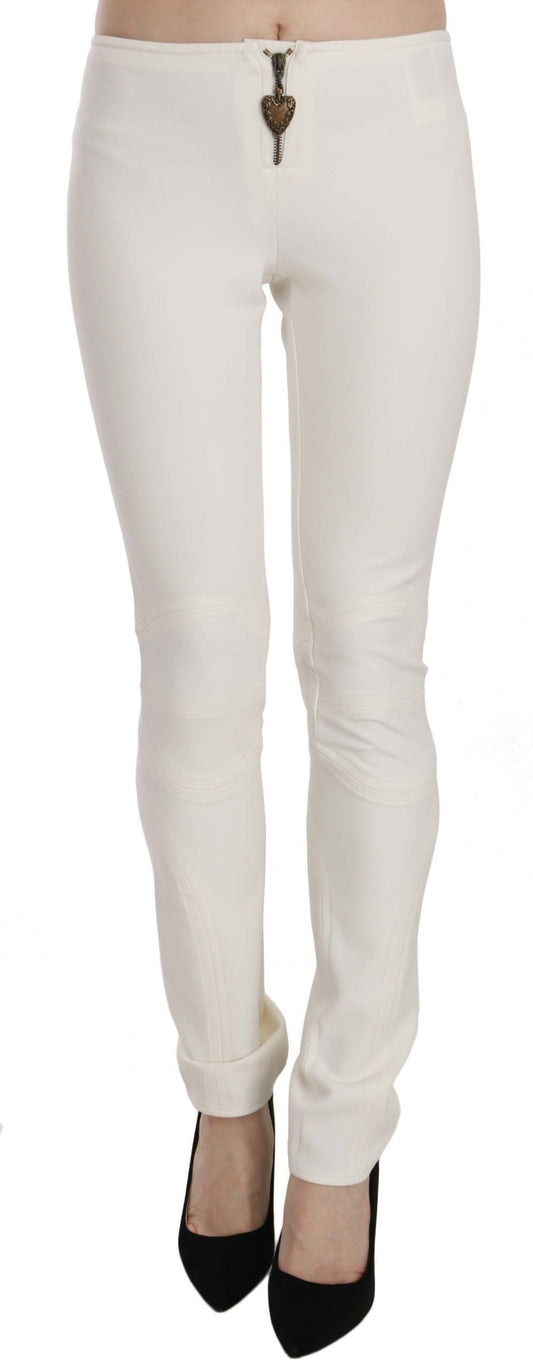 Just Cavalli Elegante Mid-Waist Skinny Dress Pants