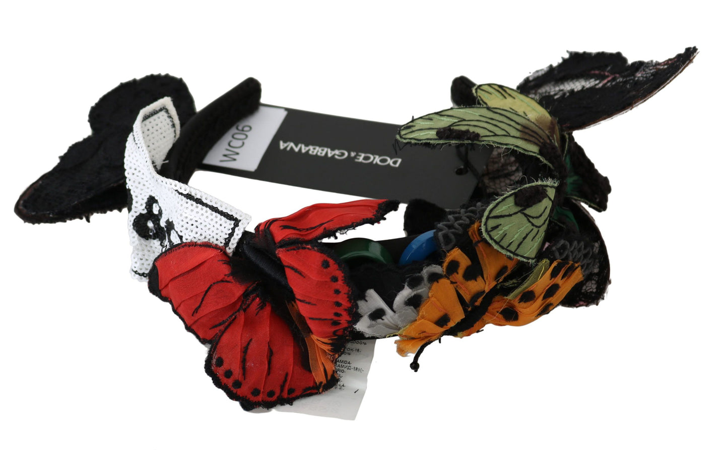 Dolce & Gabbana Elegante Florale Seidenhaarband Diadem