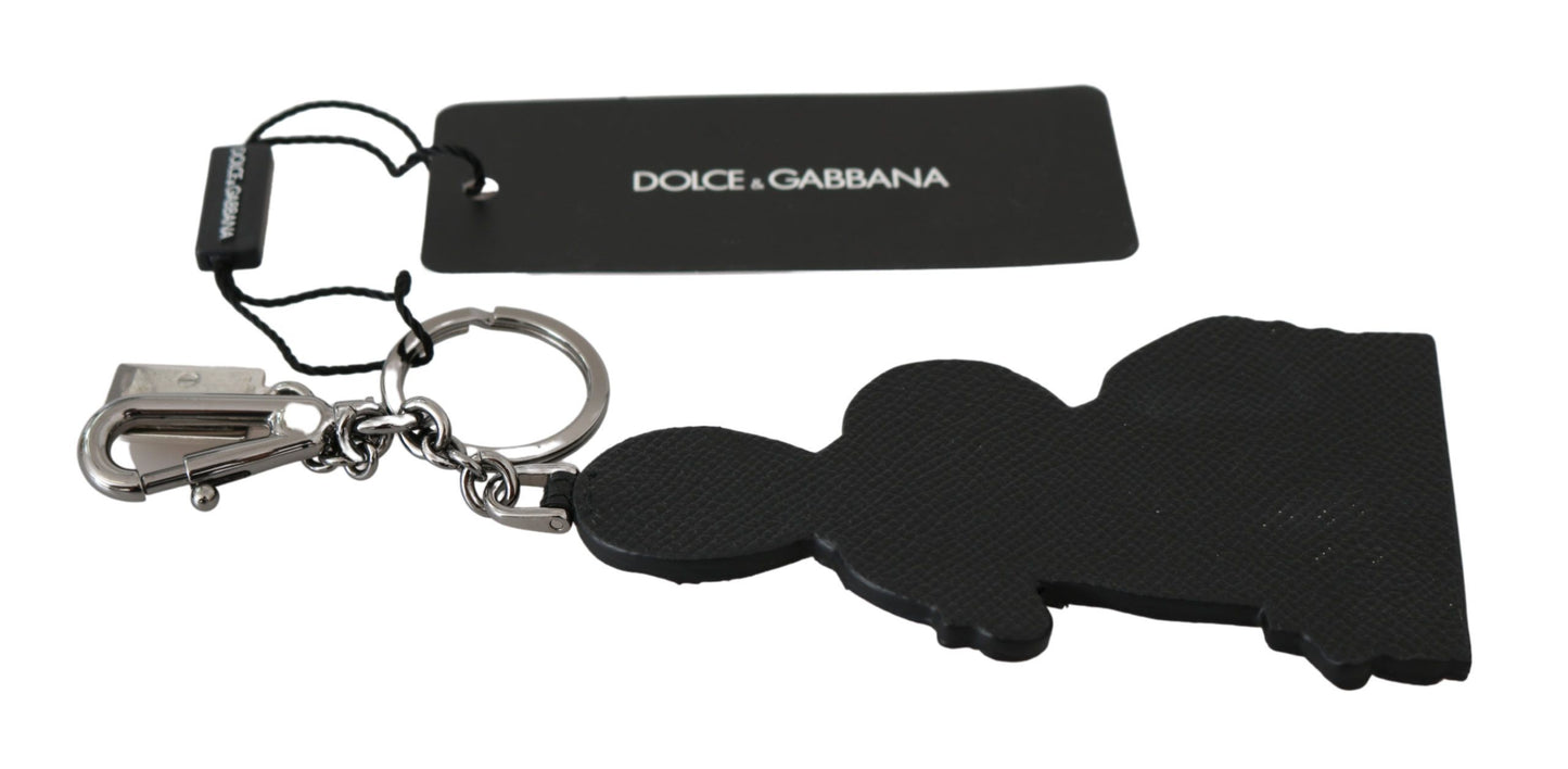 Portachiavi con logo Dominico Stefano #DGFAMILY in pelle