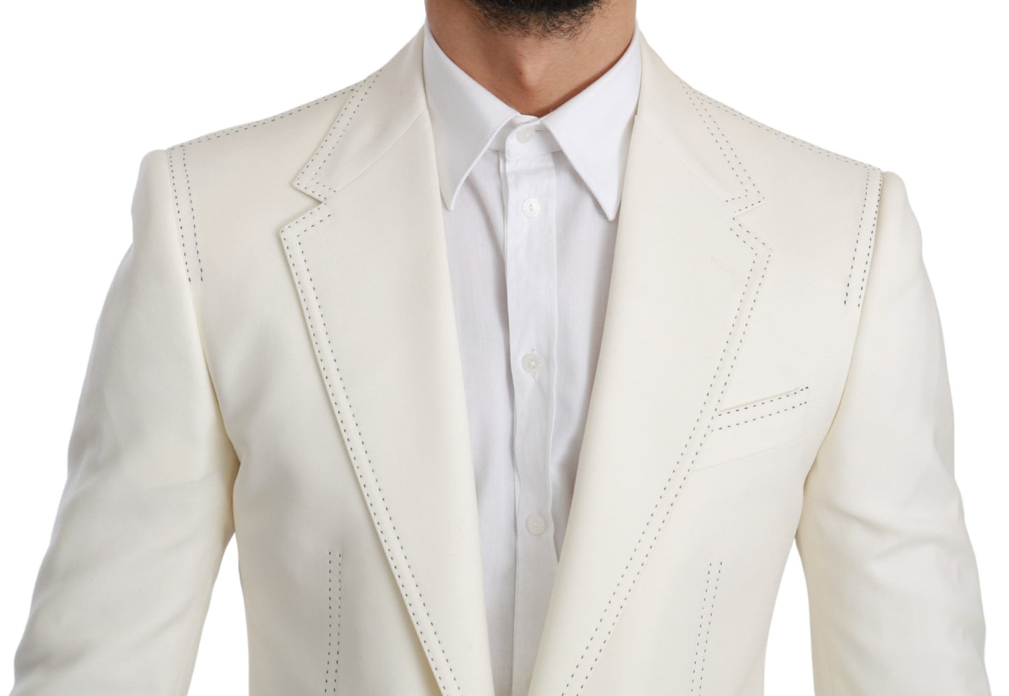 Dolce & Gabbana Eleganter Slim Fit Virgin Wool Blazer