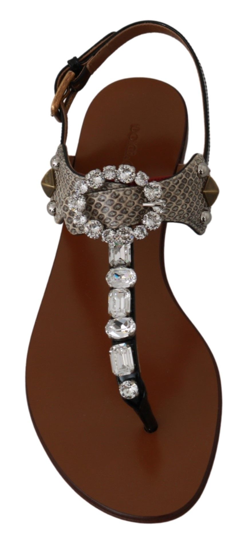 Dolce & Gabbana Edle Riemchensandalen mit exotischem Charme