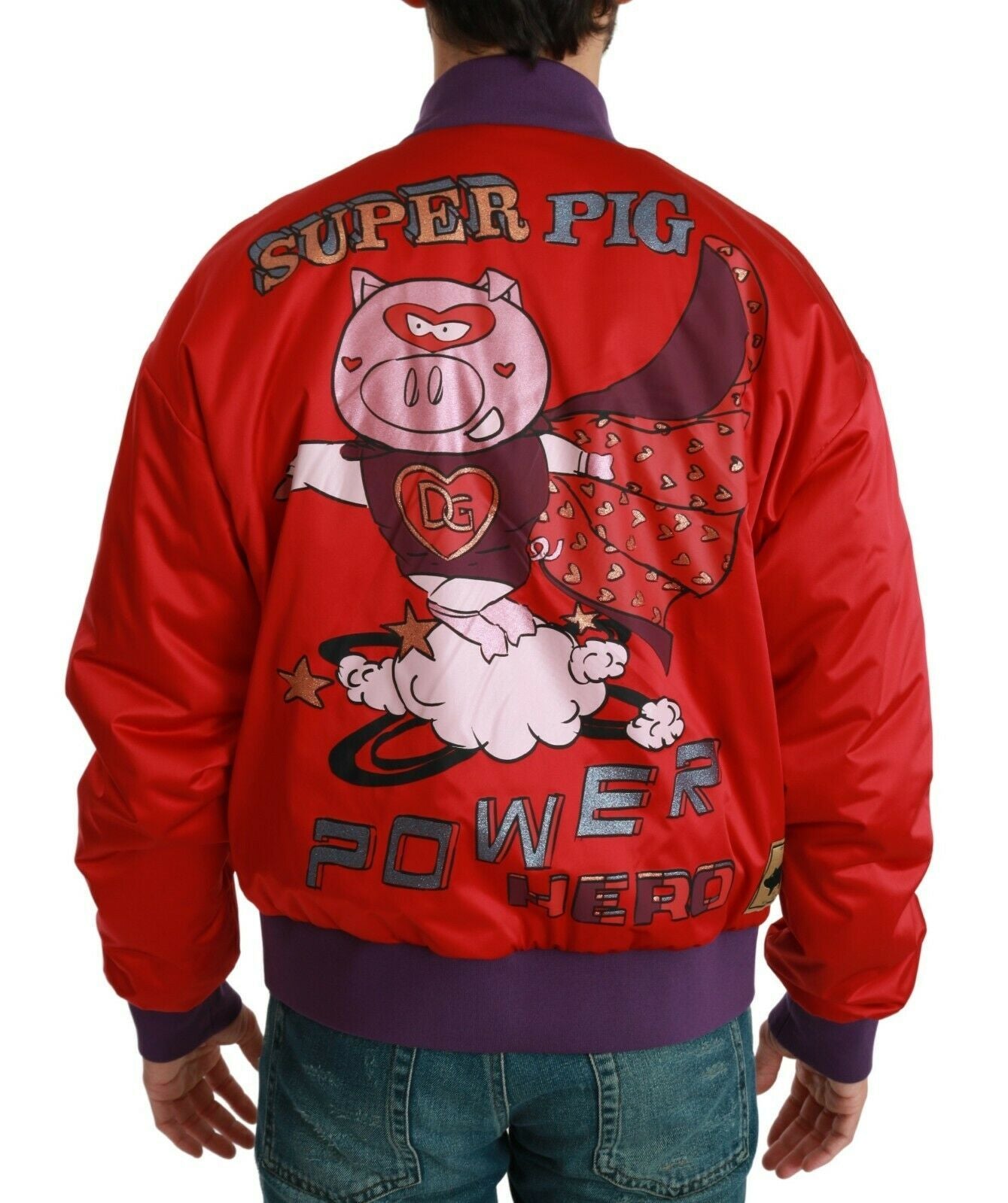 Giubbotto bomber rosso YEAR OF THE PIG