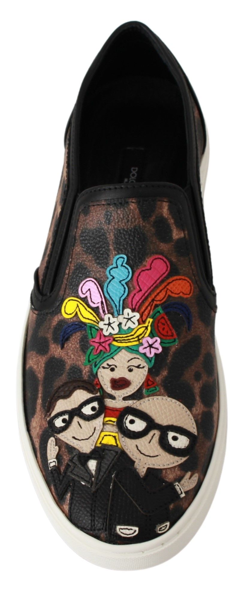 Dolce & Gabbana Elegante Leopardenmuster Slipper für einen anspruchsvollen Stil
