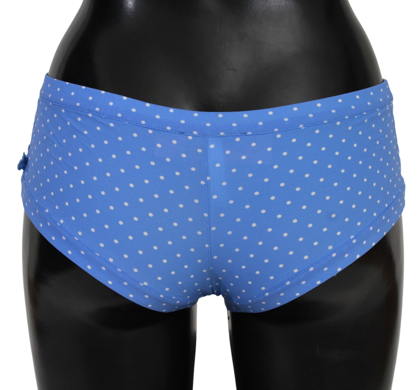 Ensemble de bikini designer à pois bleus chic Ermanno Scervino