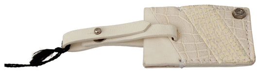 Porte-clés en cuir beige élégant GF Ferre