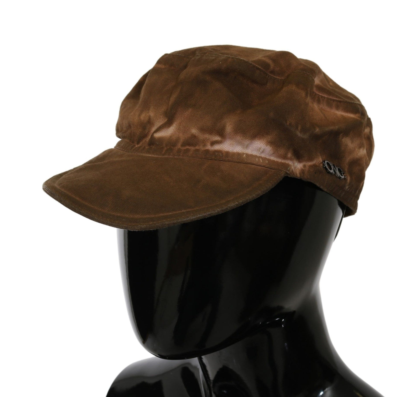 Costume National Elegant Brown Newsboy Hat