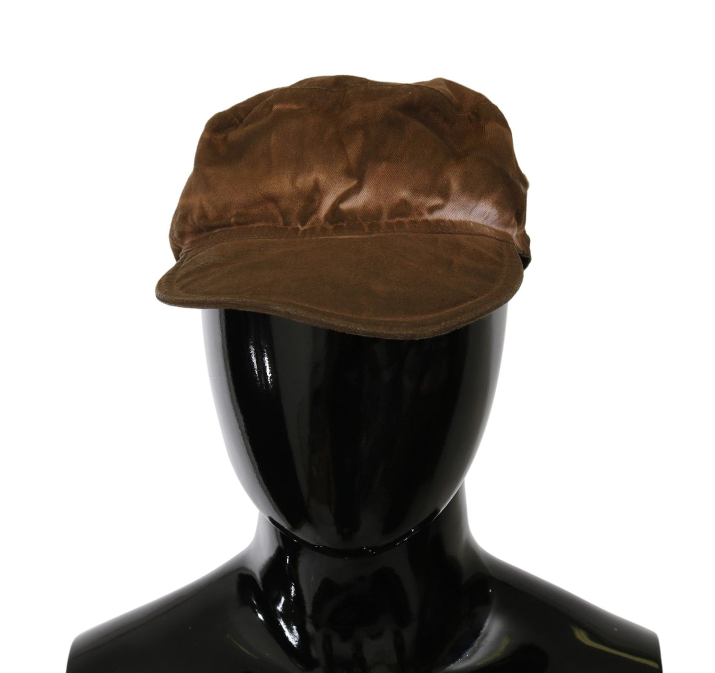 Costume National Elegant Brown Newsboy Hat