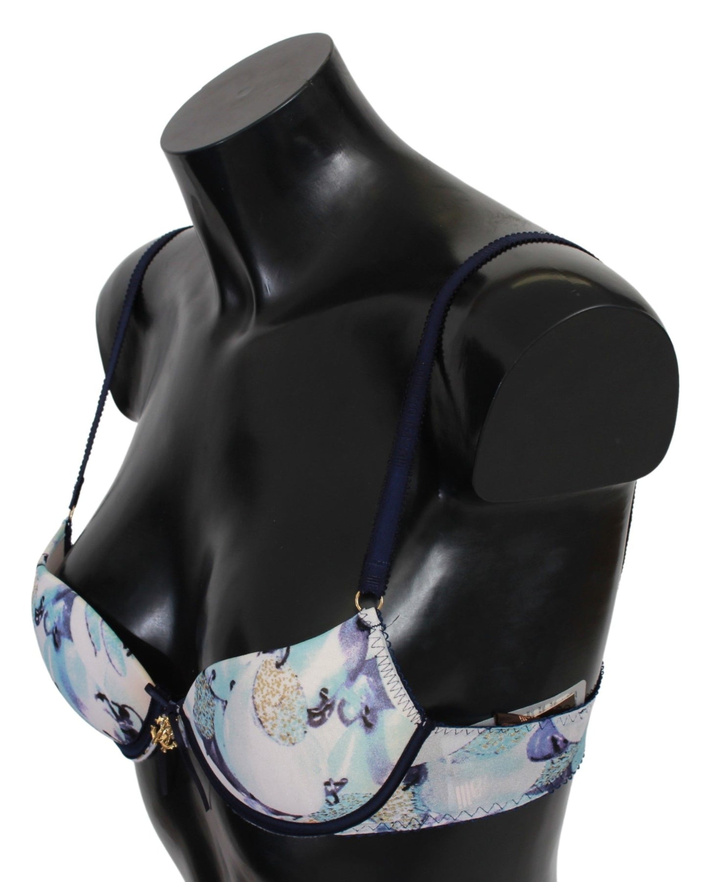 Ropa interior sujetador Reggiseno de nailon estampado azul