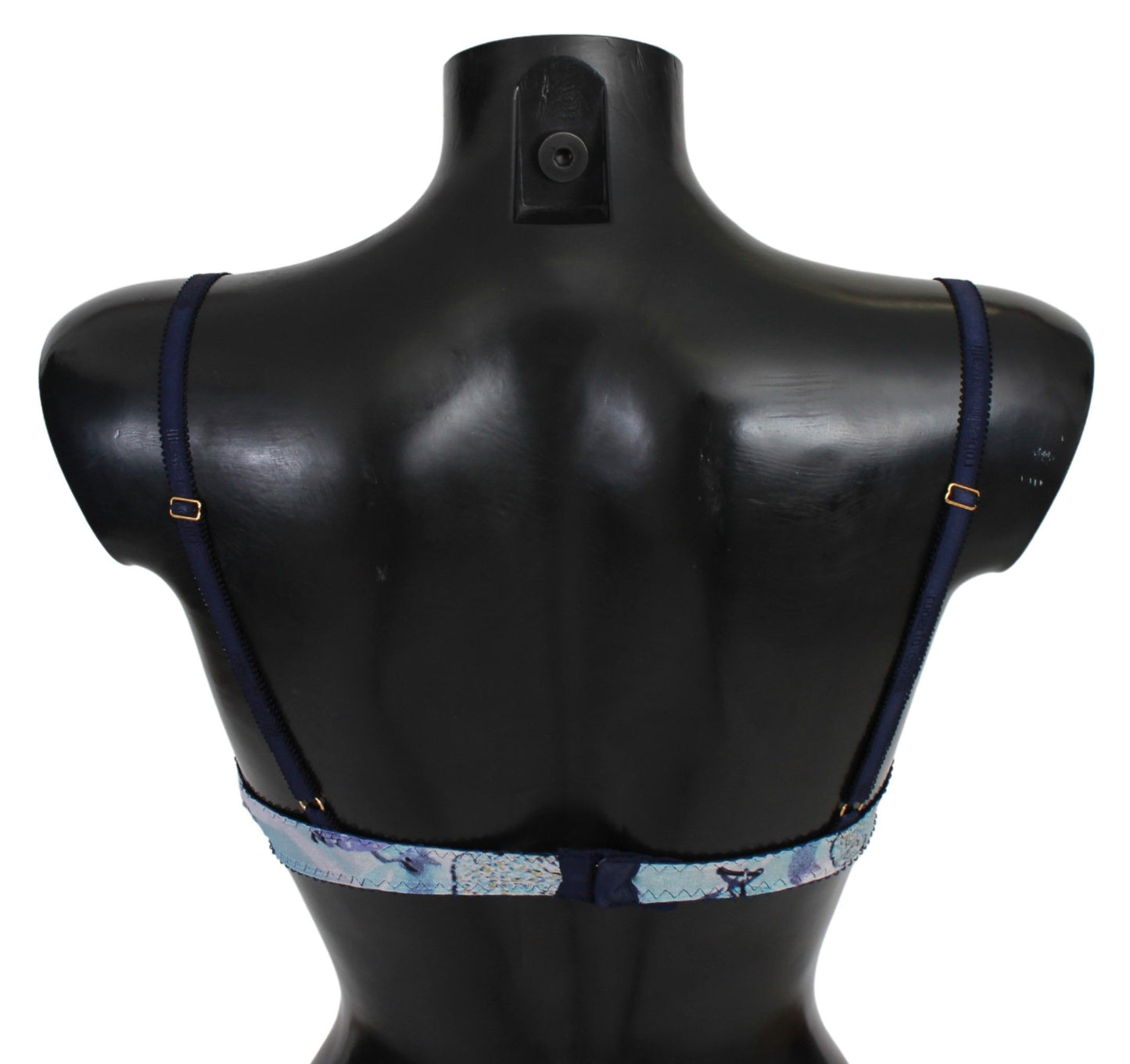 Ropa interior sujetador Reggiseno de nailon estampado azul