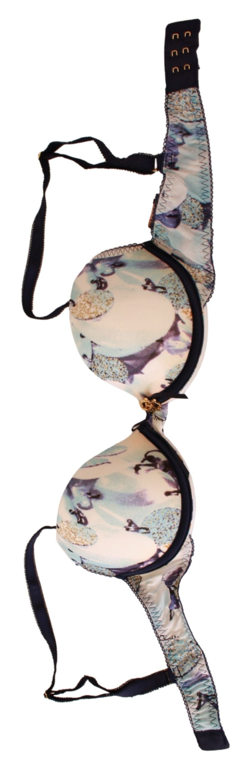 Ropa interior sujetador Reggiseno de nailon estampado azul