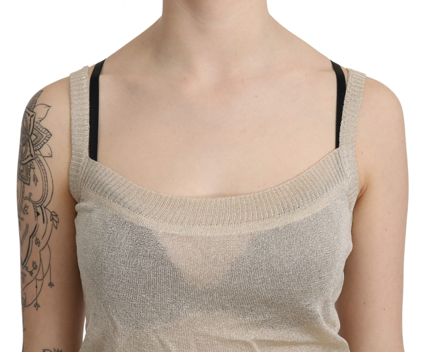 BYBLOS Elegante Beigefarbene Ärmellose Spaghetti-Träger Tanktop