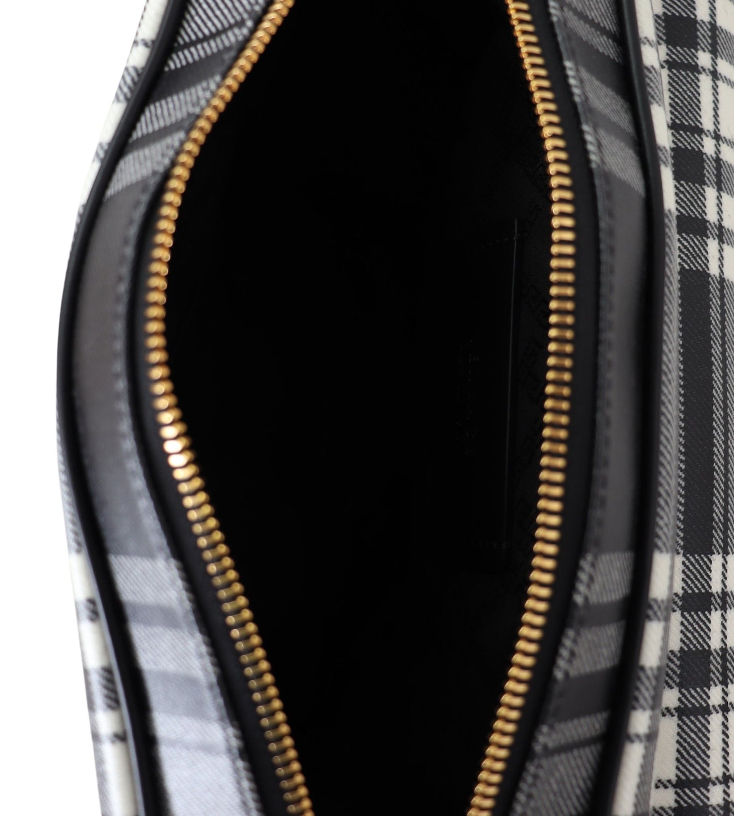 Bolso bandolera de tela y piel gris