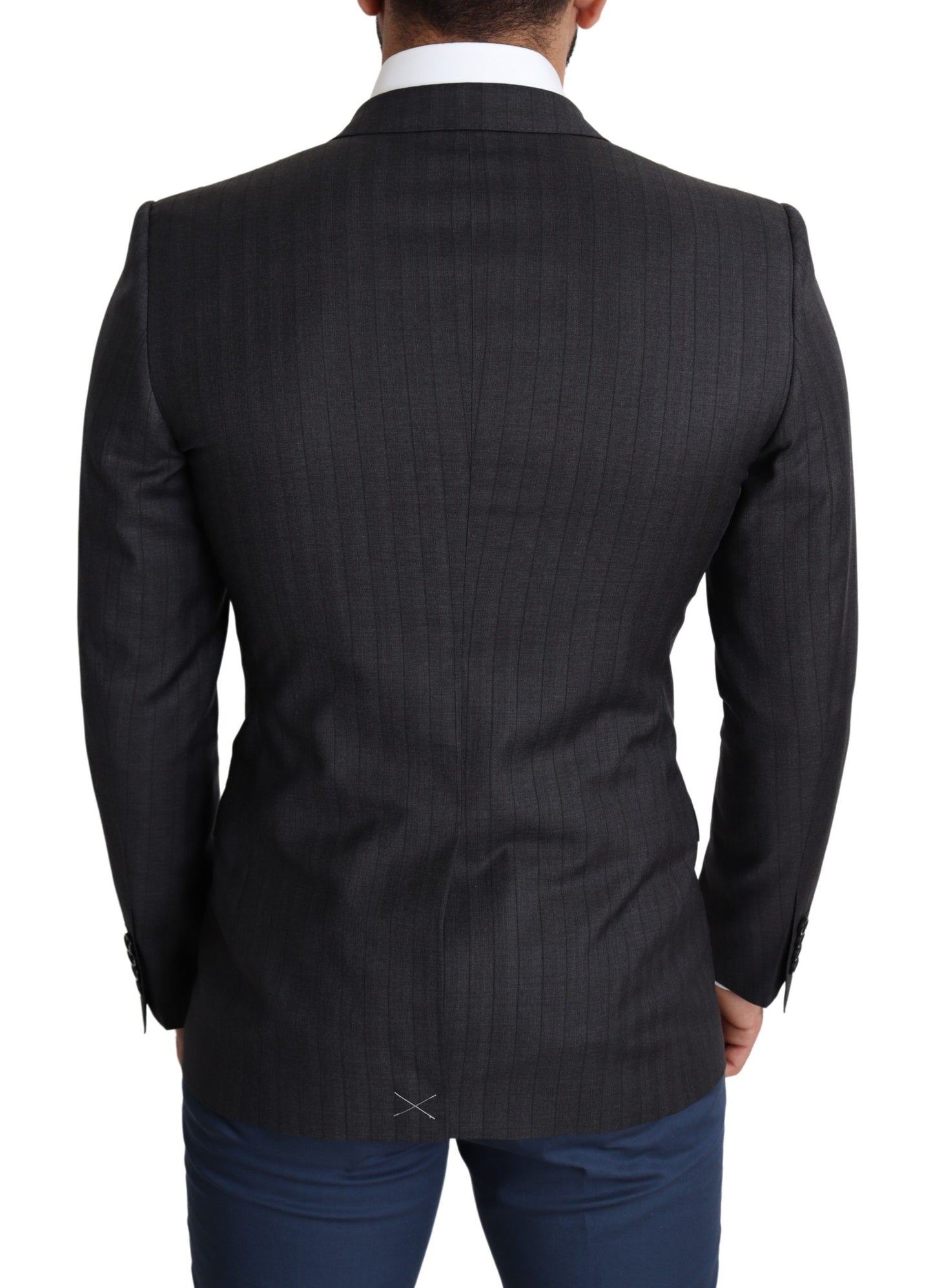 Dolce & Gabbana Eleganter schwarzer Martini-Blazer aus Schurwolle