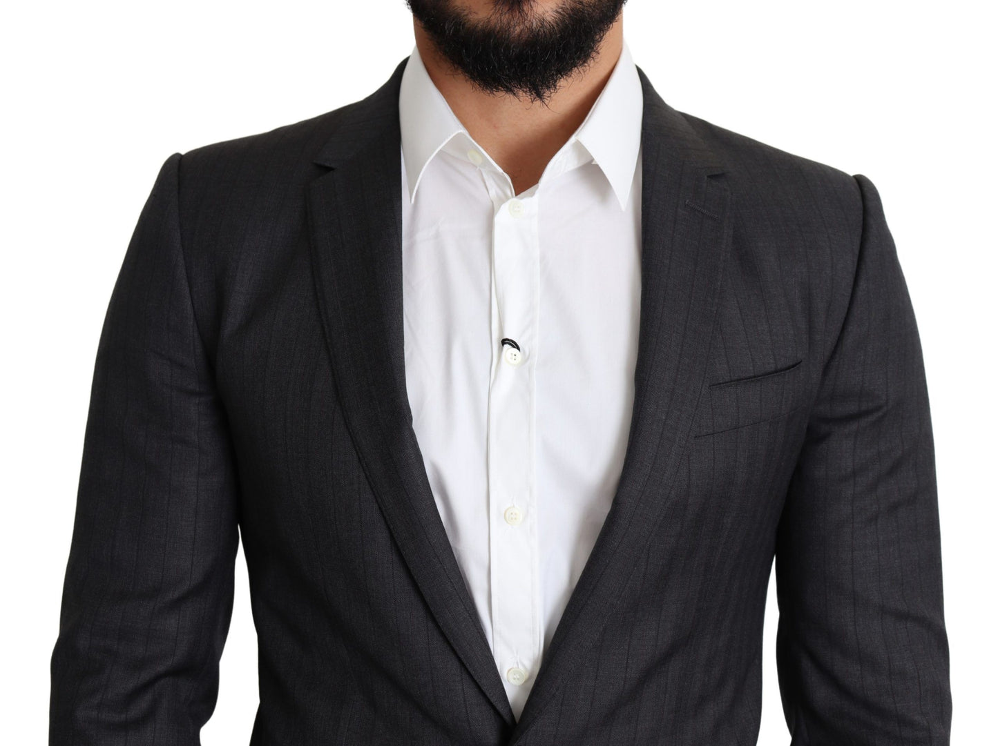 Dolce & Gabbana Eleganter schwarzer Martini-Blazer aus Schurwolle