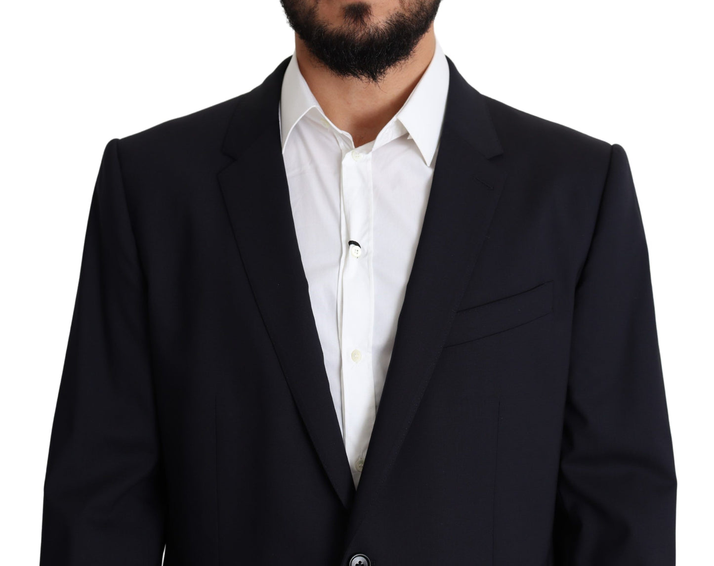 Abrigo de hombre elástico de lana negro MARTINI Blazer
