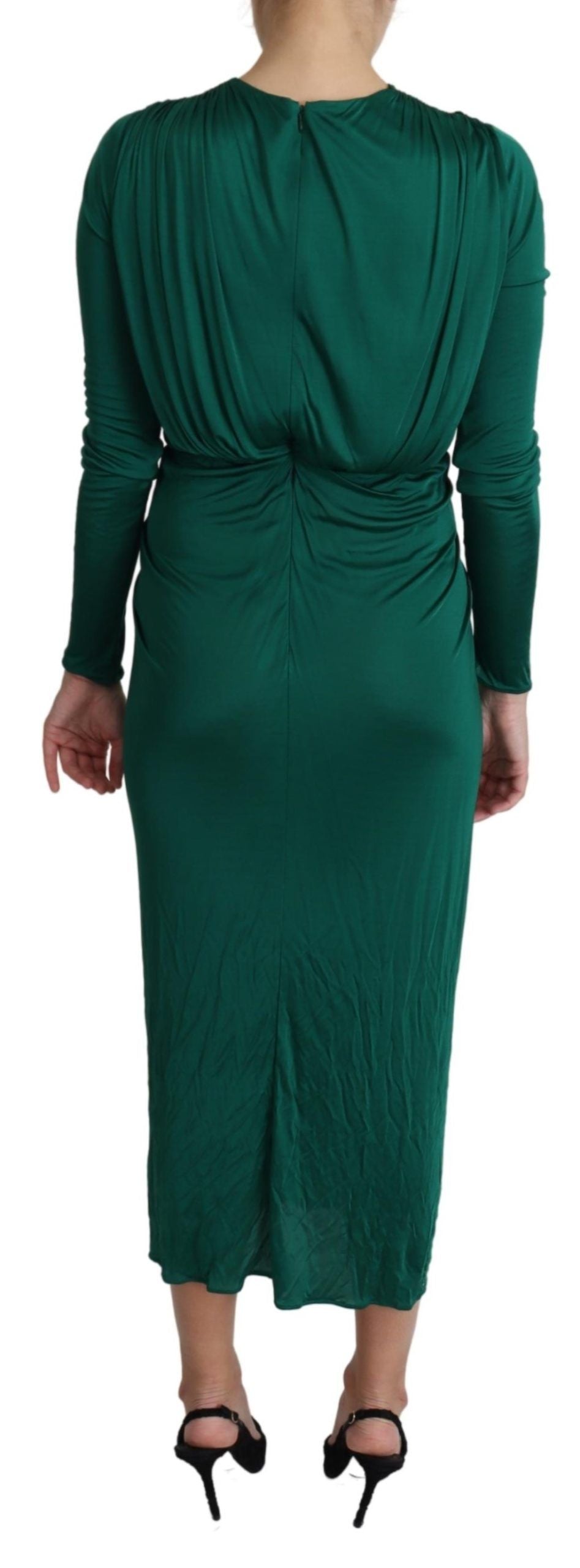Robe midi bodycon Émeraude Élégance Dolce & Gabbana
