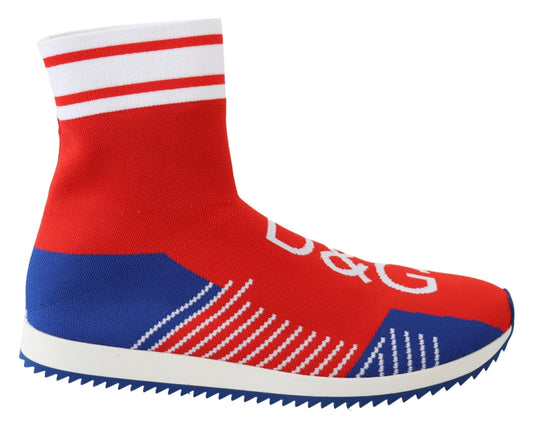 Azul Rojo Sorrento Logo Zapatillas Calcetines Zapatos