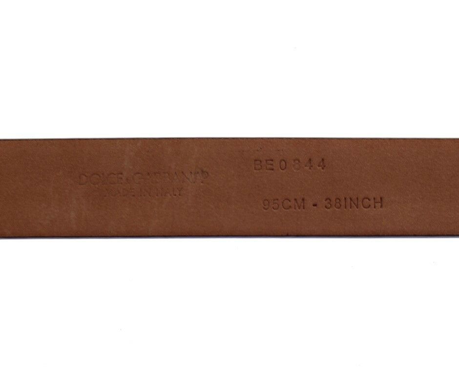 Cintura Gürtel in pelle viola con logo