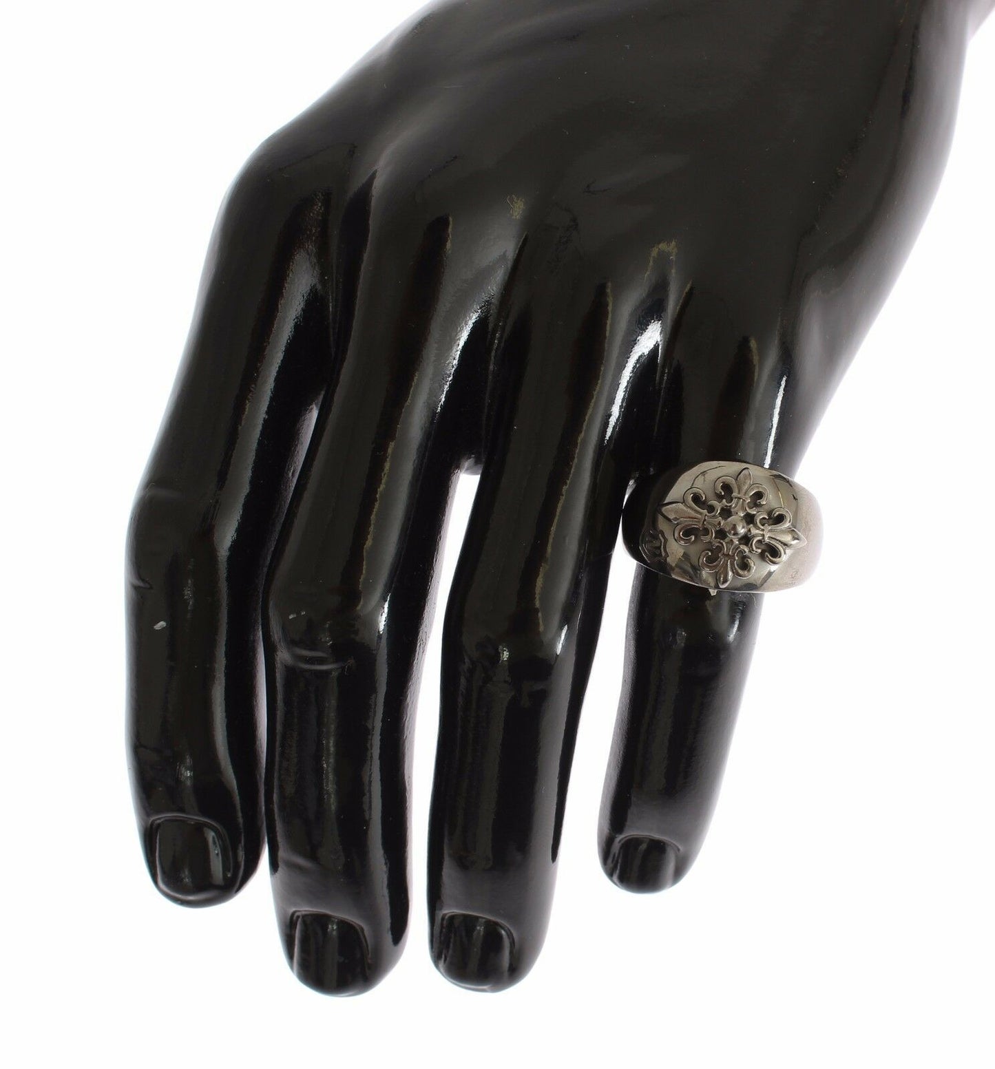 Anillo con escudo auténtico de plata de ley 925