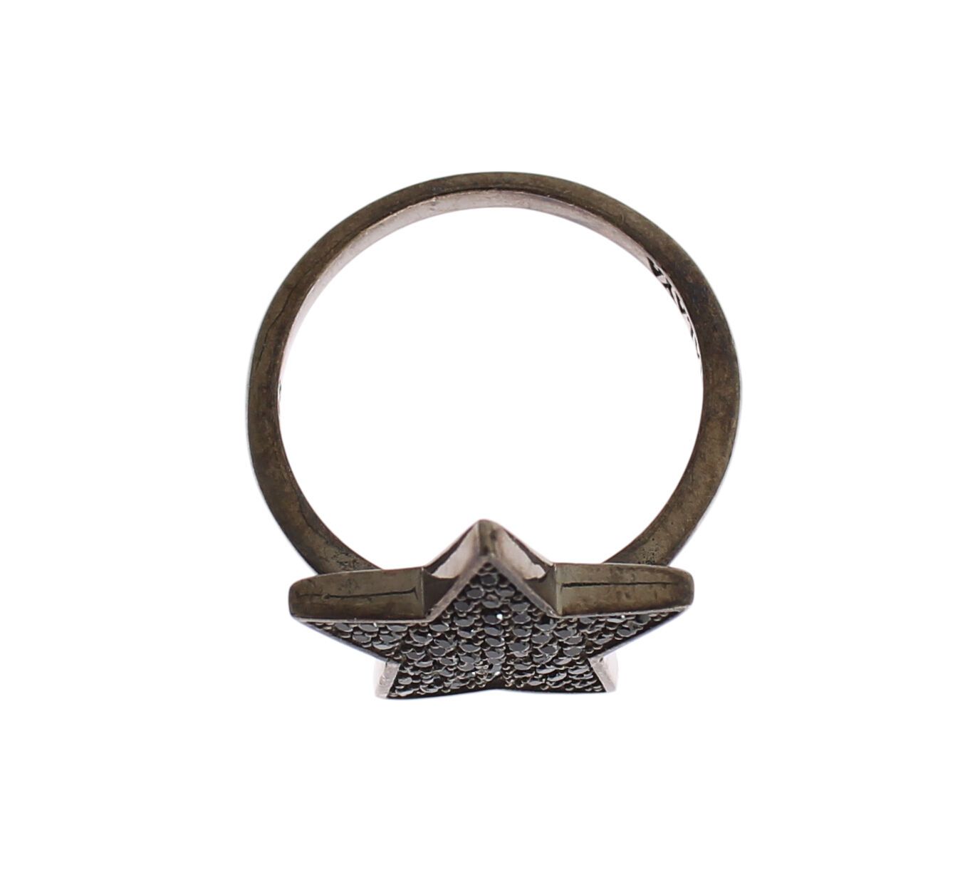 Nialaya Exquisite Sterling Silver CZ Kristallring