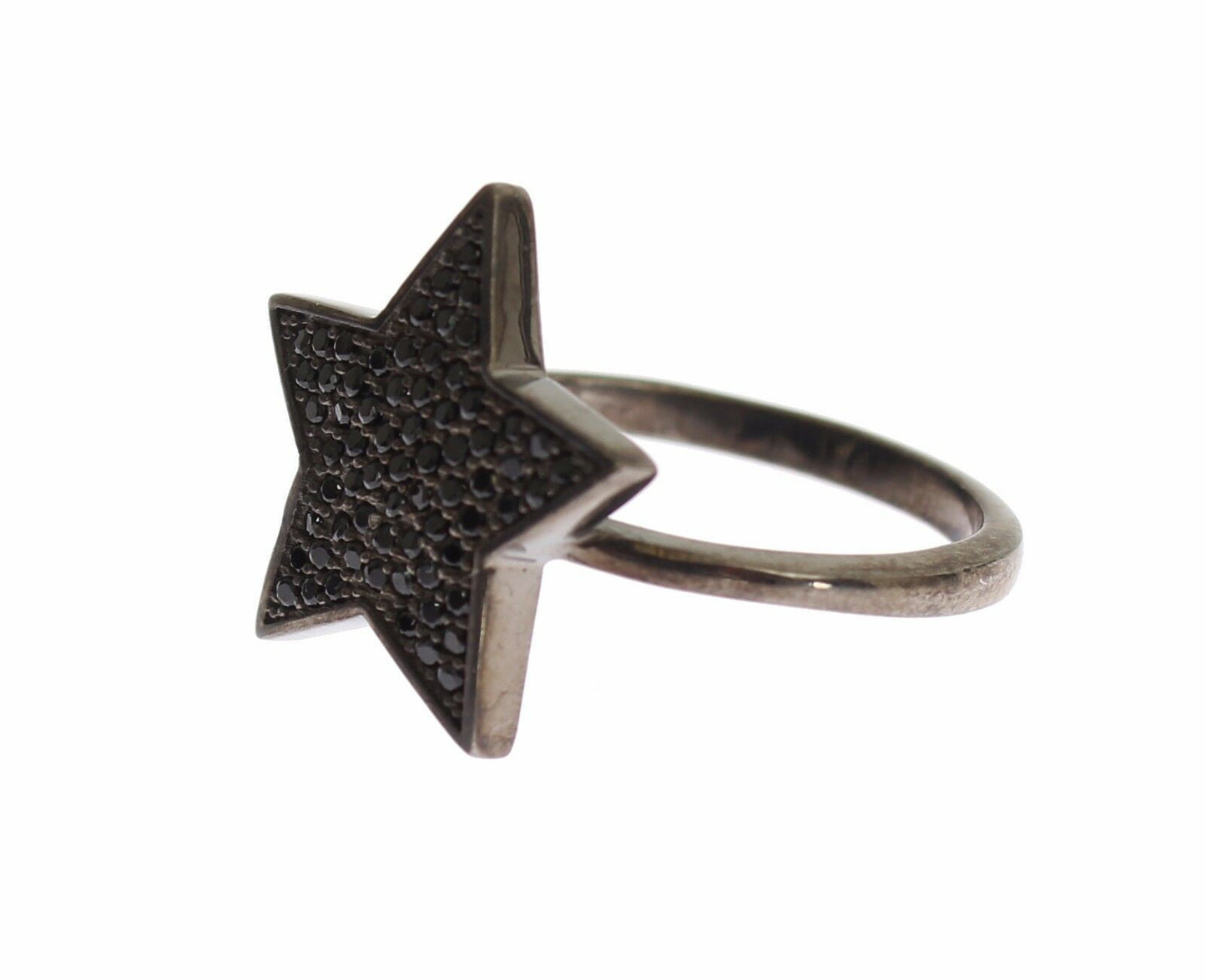 Nialaya Exquisite Sterling Silver CZ Kristallring