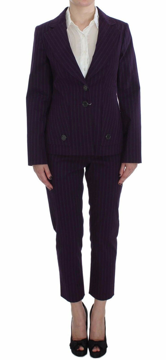 BENCIVENGA Completo Elegante a Strisce con Pantaloni e Blazer