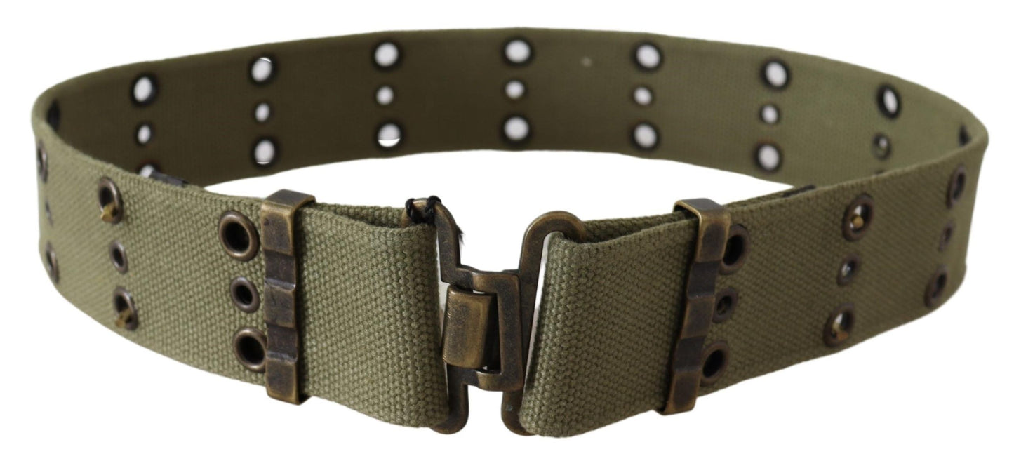 Ceinture en coton vert armée chic Ermanno Scervino