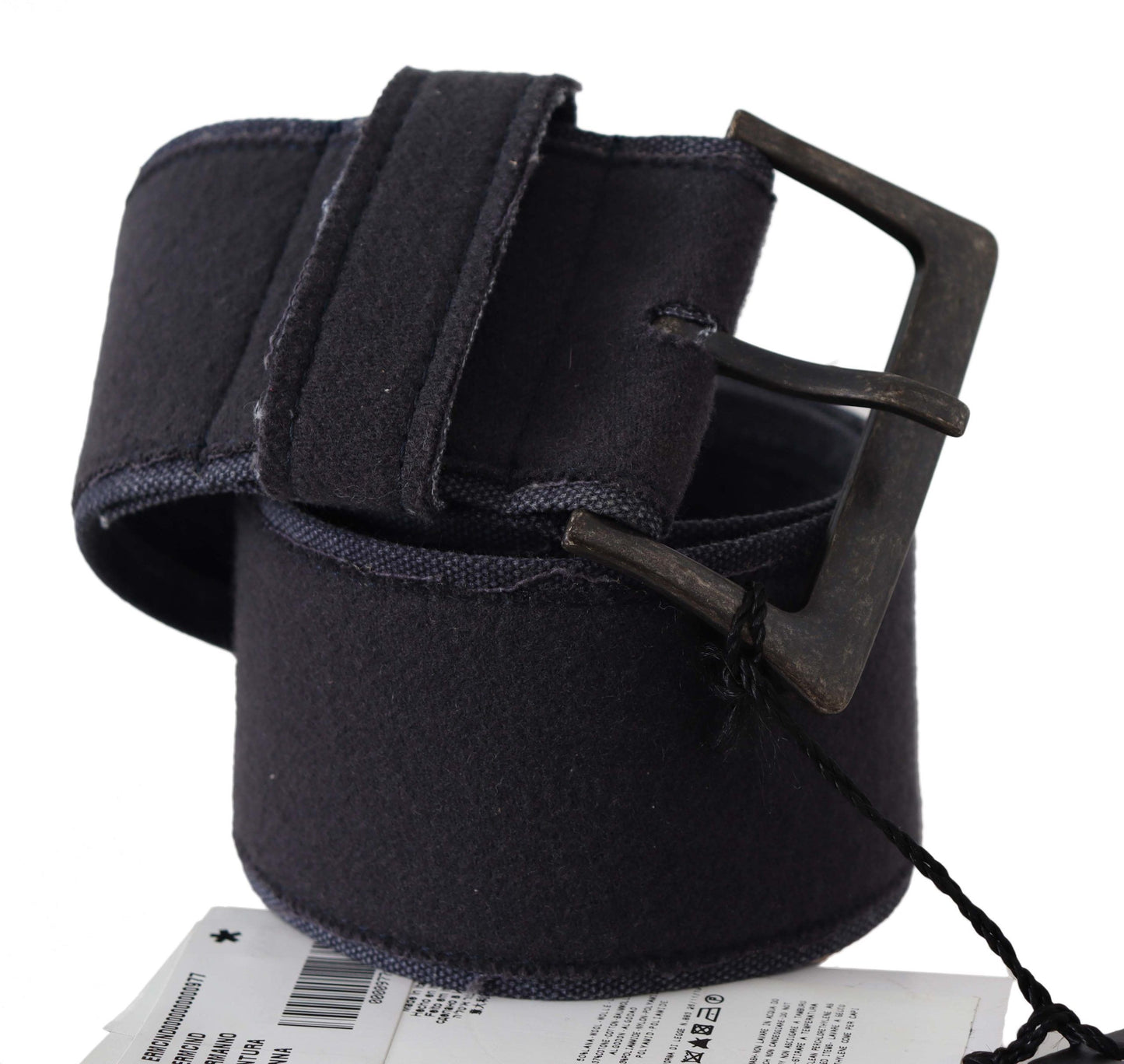 Cintura di lusso in vita con fibbia larga in pelle nera