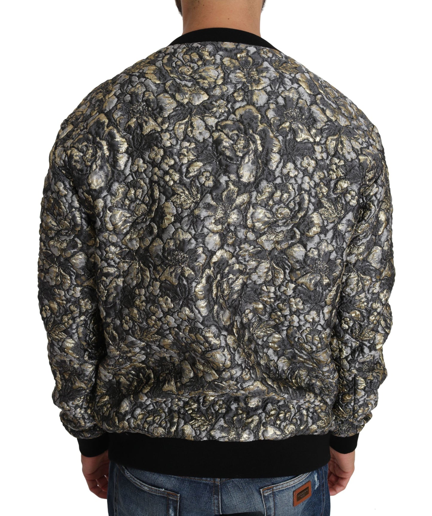 Suéter tipo jersey con palmeras en jacquard SAMBA multicolor