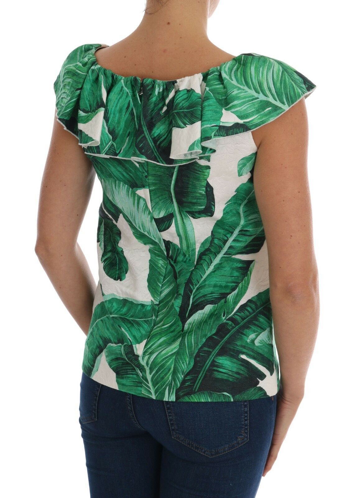 Dolce & Gabbana Elegante Ananasbluse mit Pailletten