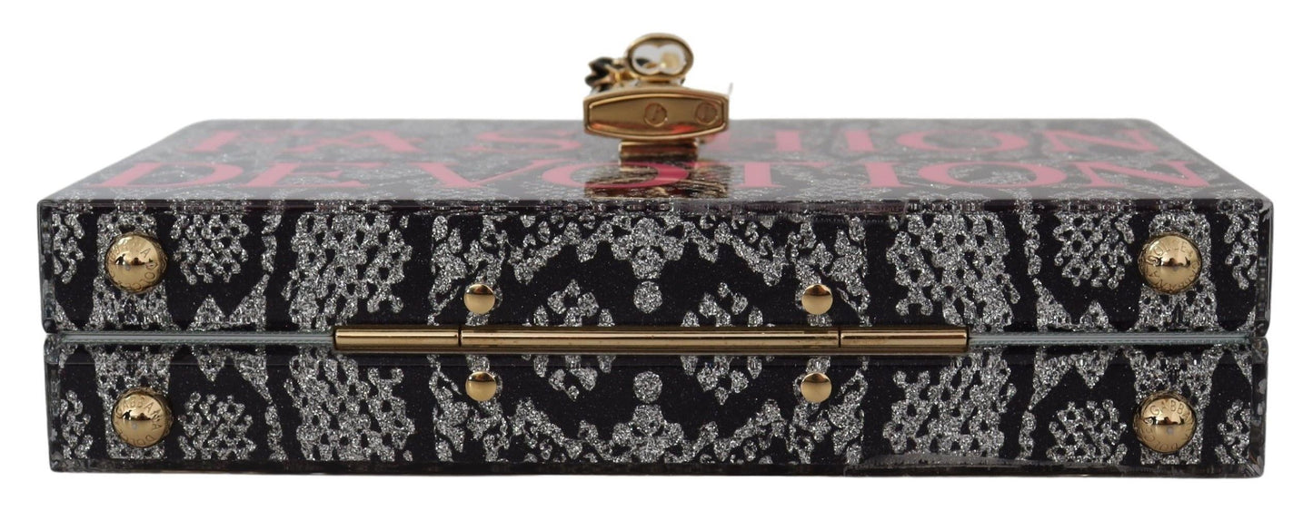 Monedero gris Fashion Devotion Clutch Plexi SICILY BOX